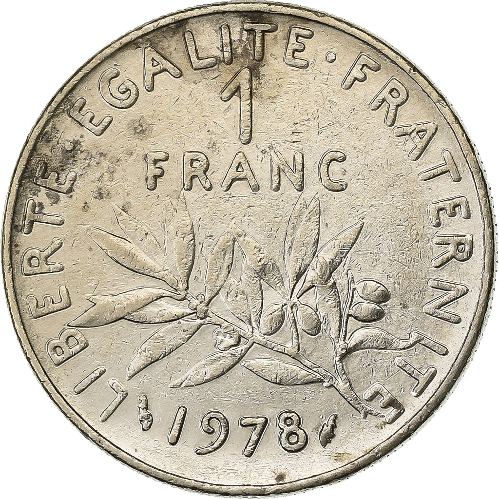 Francia, Franc, Semeuse, 1978, Paris, Nichel, BB, Gadoury:474, KM:925.1