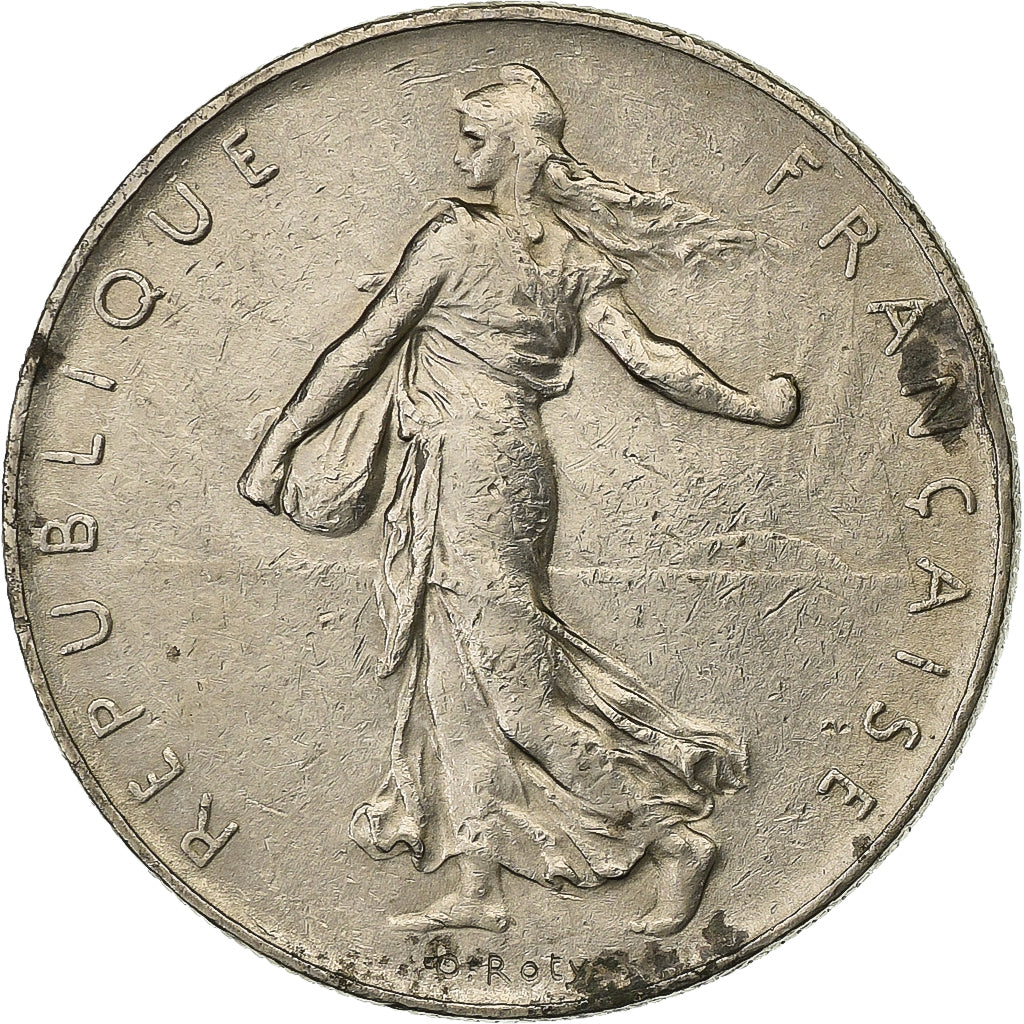 Frankrijk, Franc, Semeuse, 1974, Paris, Chouette, Nickel, ZF, Gadoury:474