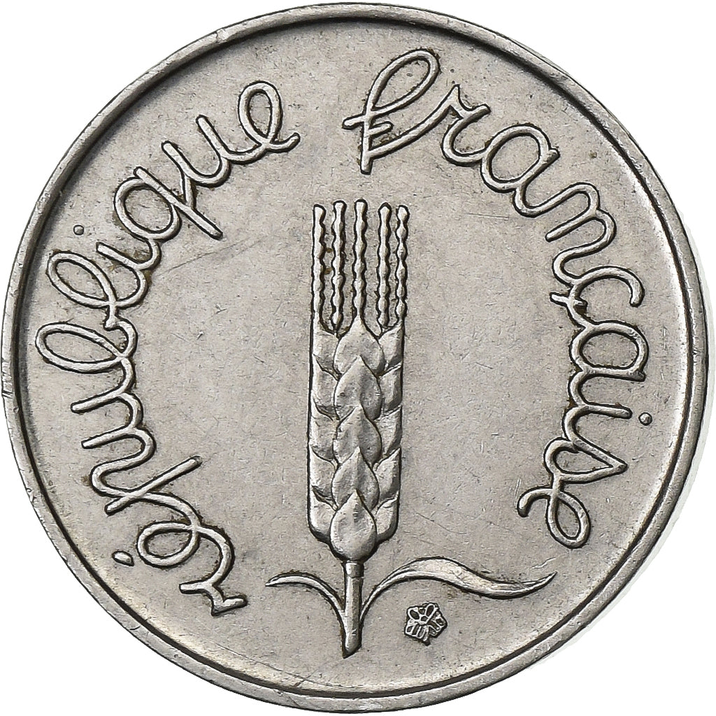 France, Centime, Épi, 1963, Paris, Acier inoxydable, TTB+, Gadoury:91, KM:928