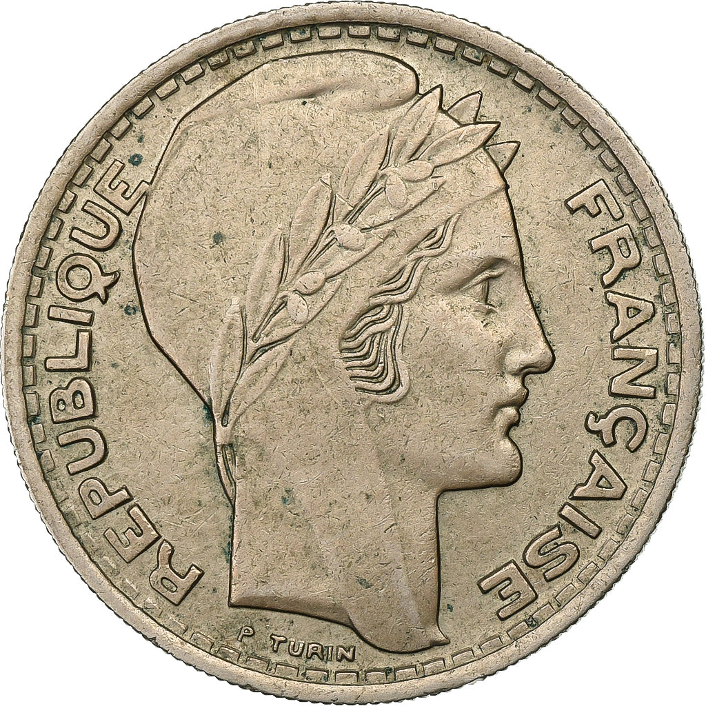 Frankreich, 10 Francs, Turin, 1945, Paris, Kupfer-Nickel, SS, Gadoury:810