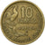 Frankreich, 10 Francs, Guiraud, 1950, Beaumont - Le Roger, Aluminum-Bronze, SS