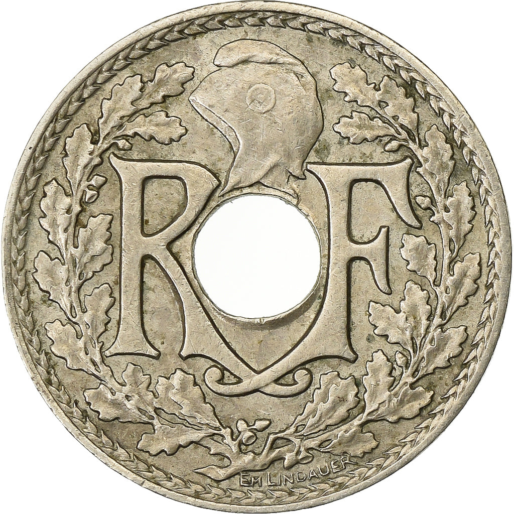 France, 5 Centimes, Lindauer, .1939., Paris, Nickel-Bronze, EF(40-45)