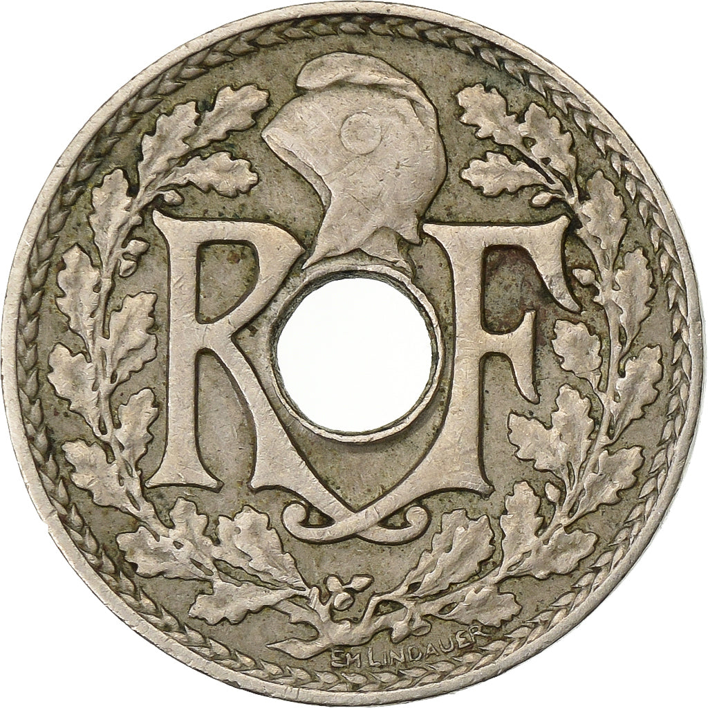 France, 5 Centimes, Lindauer, 1931, Paris, Copper-nickel, EF(40-45)