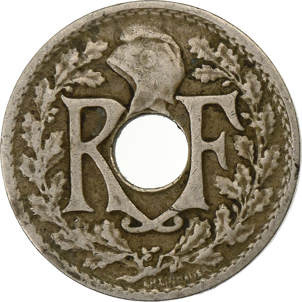 Frankreich, 5 Centimes, Lindauer, 1922, Poissy, Kupfer-Nickel, SS, Gadoury:170