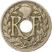 França, 5 Centimes, Lindauer, 1920, Paris, Rara, Cobre-níquel, EF(40-45)
