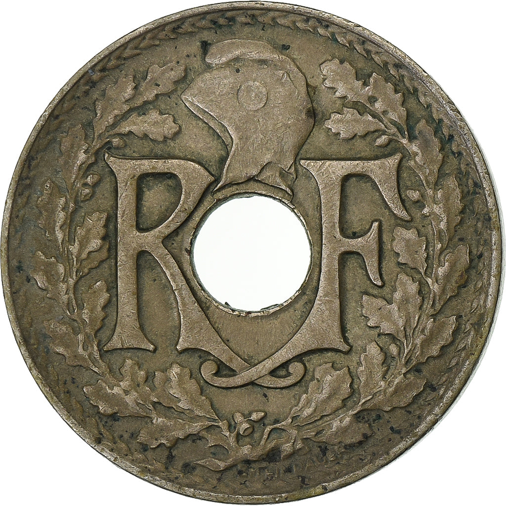 França, 5 Centimes, Lindauer, 1920, Paris, Cobre-níquel, EF(40-45)