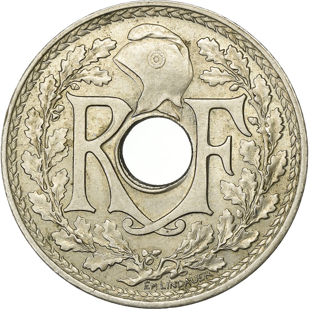 France, 25 Centimes, Lindauer, .1939., Paris, Nickel-Bronze, EF(40-45)