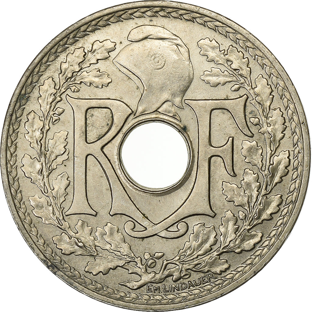 Francia, 25 Centimes, Lindauer, .1939., Paris, Nichel-bronzo, BB, Gadoury:381