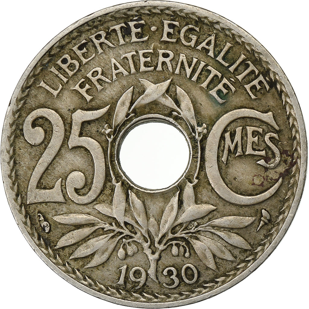 Frankreich, 25 Centimes, Lindauer, 1930, Paris, Kupfer-Nickel, SS, Gadoury:380
