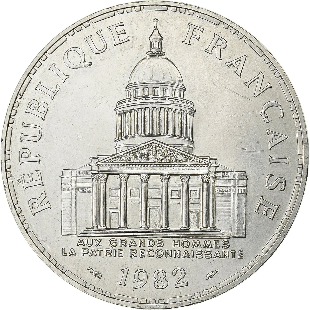 France, 100 Francs, Panthéon, 1982, Paris, Silver, AU(55-58), Gadoury:898