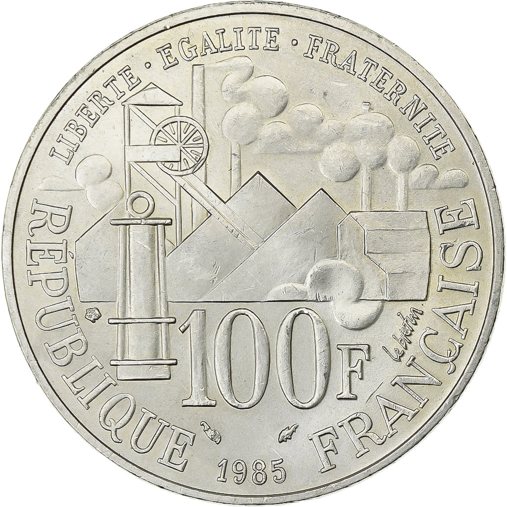France, 100 Francs, Germinal, 1995, Paris, Silver, AU(55-58), Gadoury:900