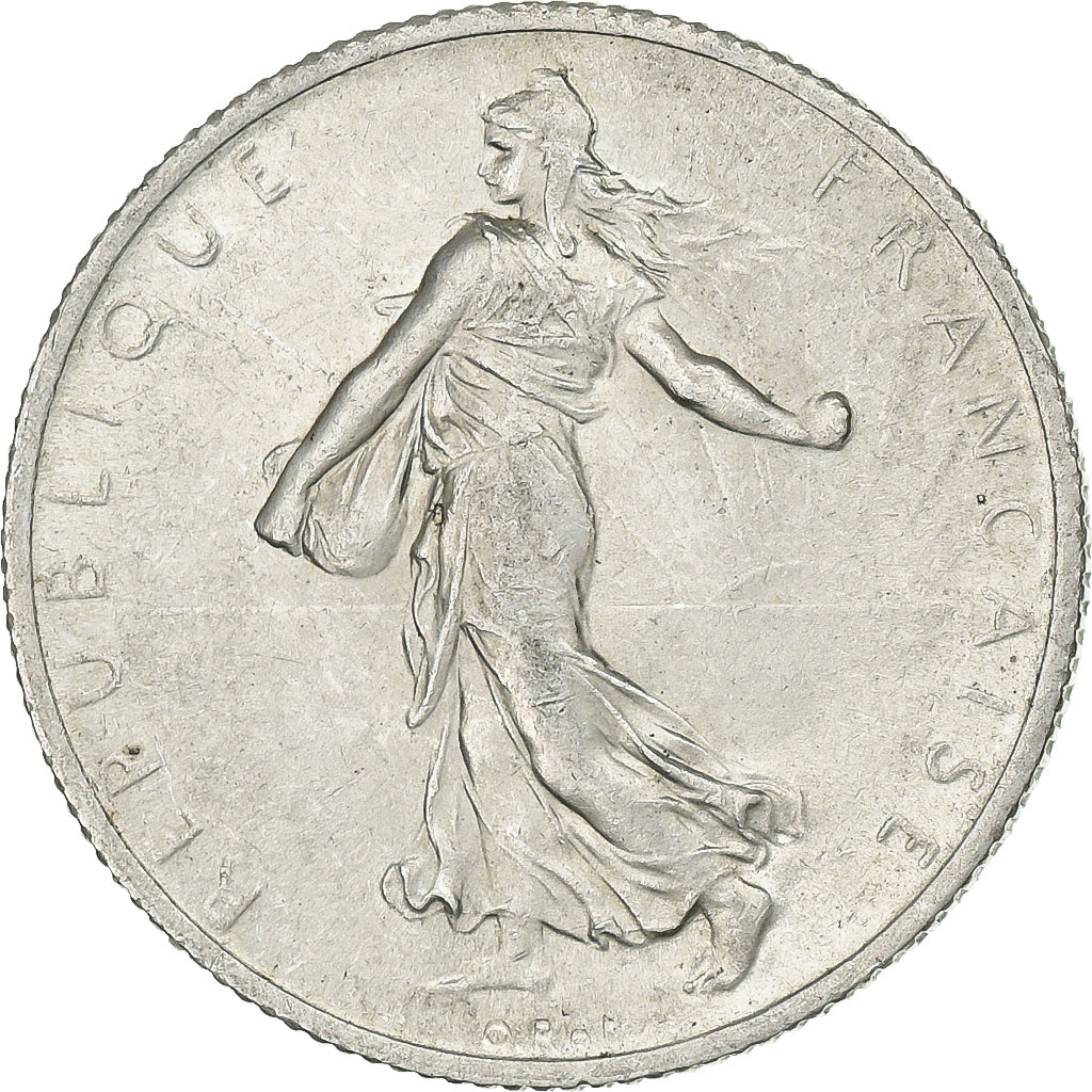 France, 2 Francs, Semeuse, 1914, Castelsarrasin, Silver, AU(50-53), Gadoury:532