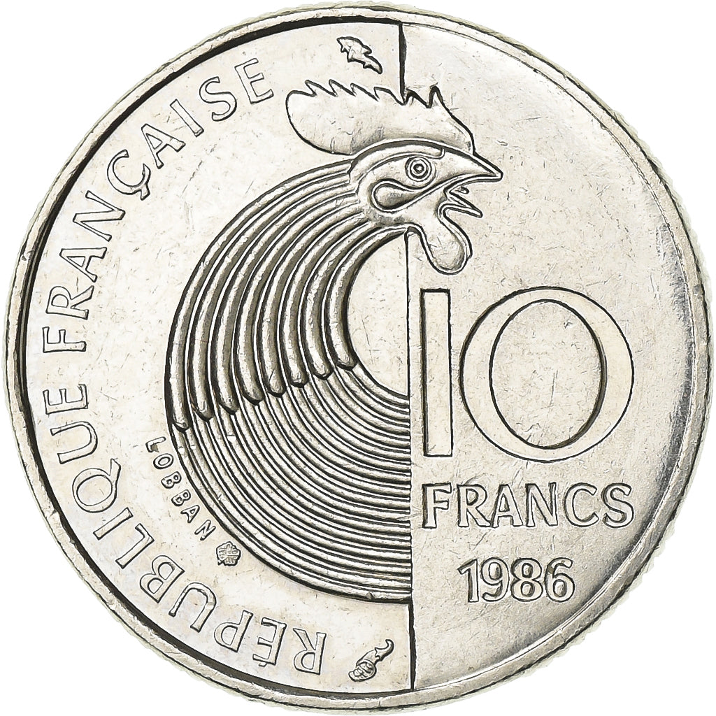 France, 10 Francs, Schumann, 1986, Paris, Nickel, SUP, Gadoury:825, KM:958