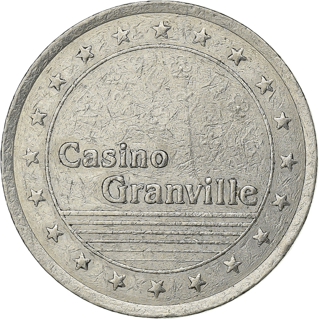 França, Token, Casino de Granville, 50 Centimes de Franc, Cobre-níquel