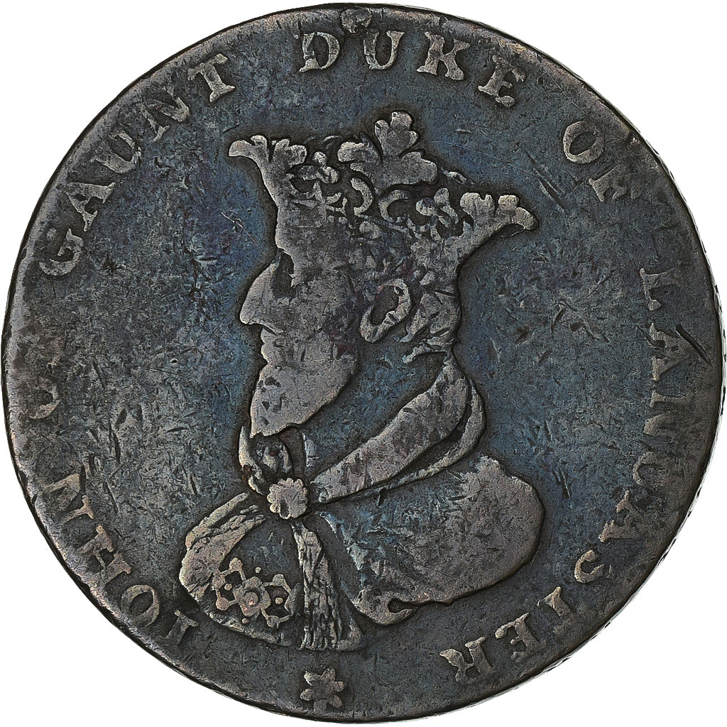 Gran Bretaña, Halfpenny Token, 1794, Lancaster, Cobre, BC+