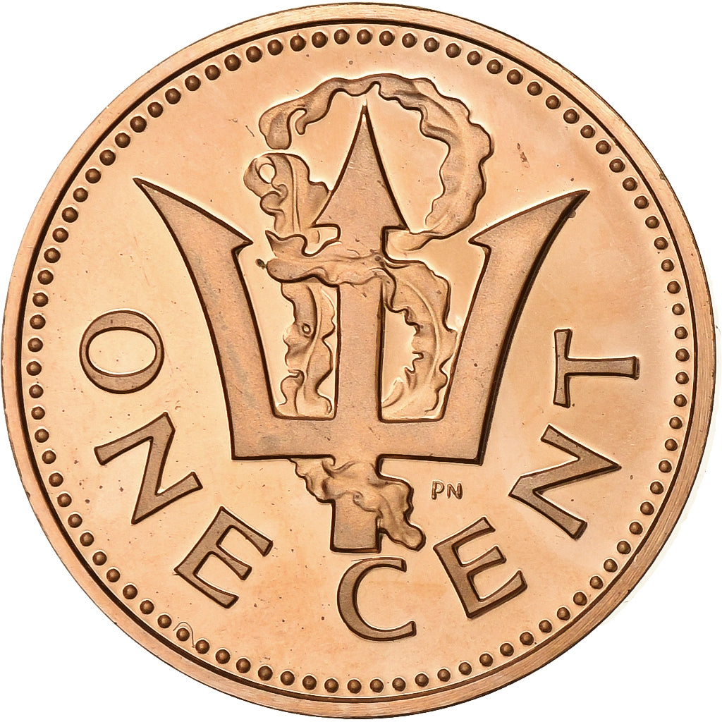 Barbados, Cent, 1973, Franklin Mint, BE, Bronze, MS(65-70), KM:10