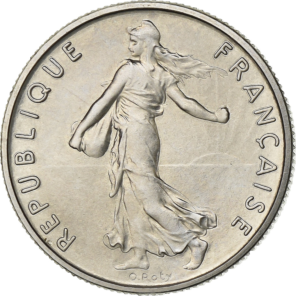 France, 1/2 Franc, Semeuse, 1973, Paris, Chouette, Nickel, FDC, Gadoury:429