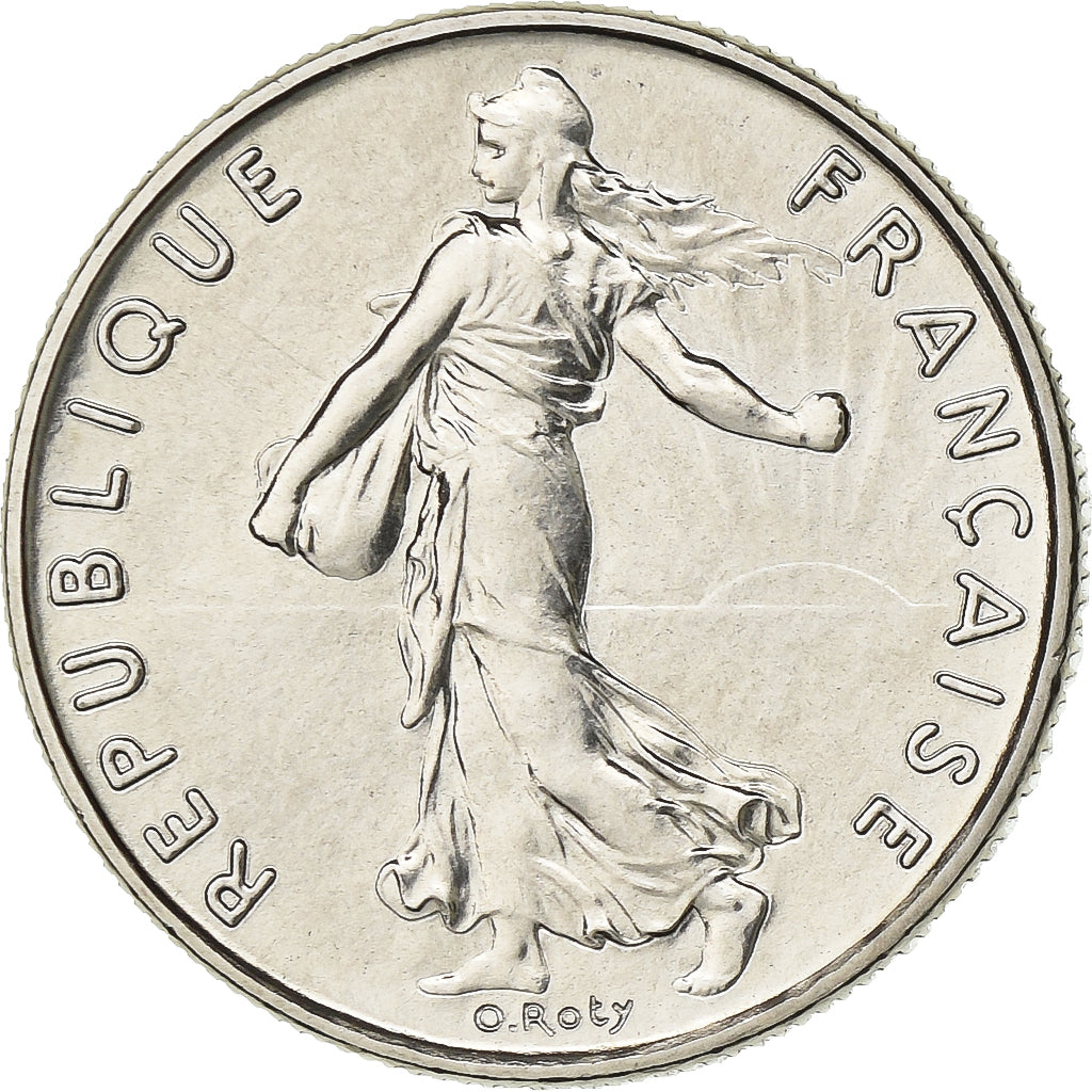 France, 1/2 Franc, Semeuse, 1974, Paris, Chouette, Nickel, FDC, Gadoury:429