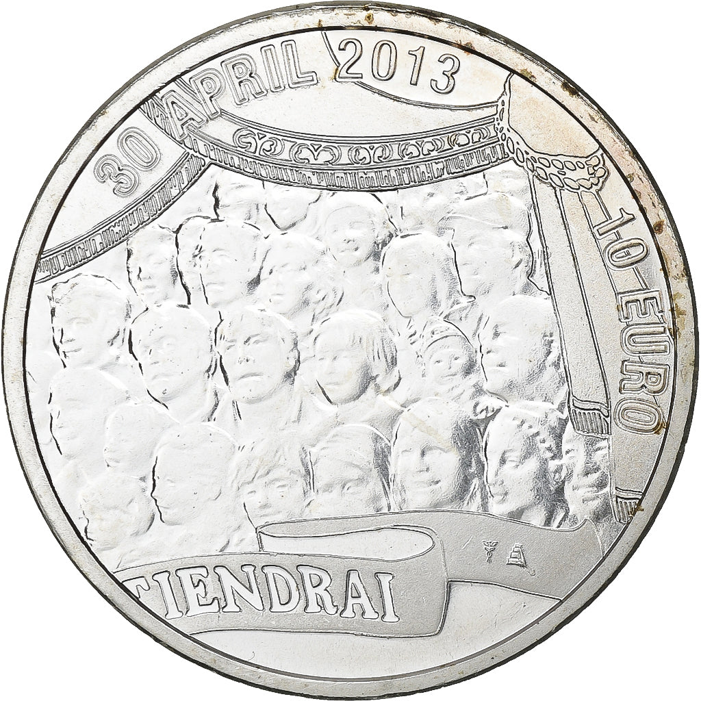 Paesi Bassi, Willem-Alexander, 10 Euro, FS, 2013, Argento, FDC