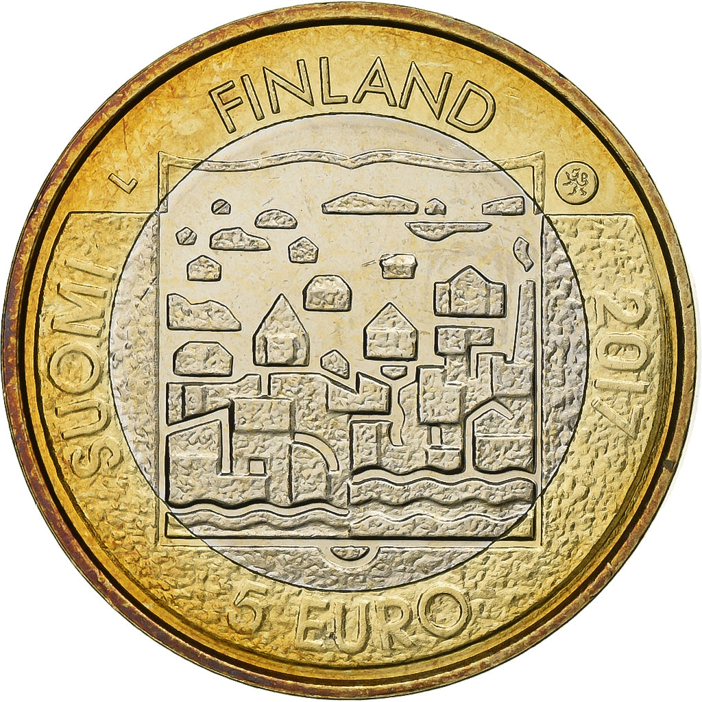 Finland, 5 Euro, Carl Gustaf Emil Mannerheim, 2017, Vantaa, Bi-Metallic