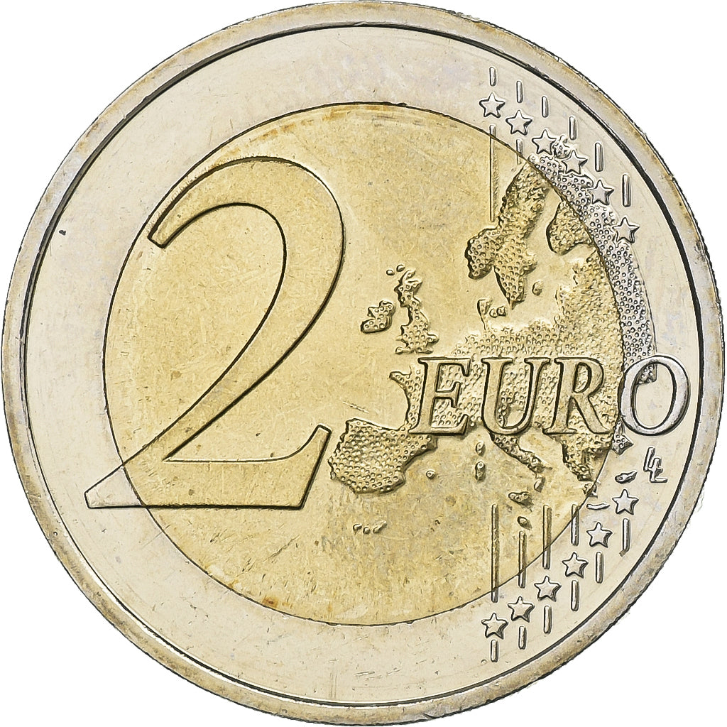 Eslovenia, 2 Euro, 10th Anniversary of the Euros in Slovenia, 2017, Bimetálico