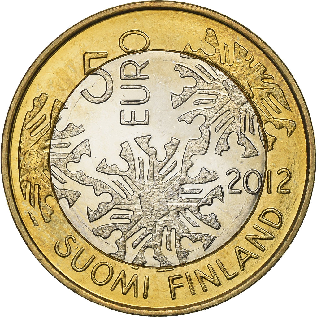 Finnland, 5 Euro, 2012, Vantaa, Bi-Metallic, STGL, KM:185
