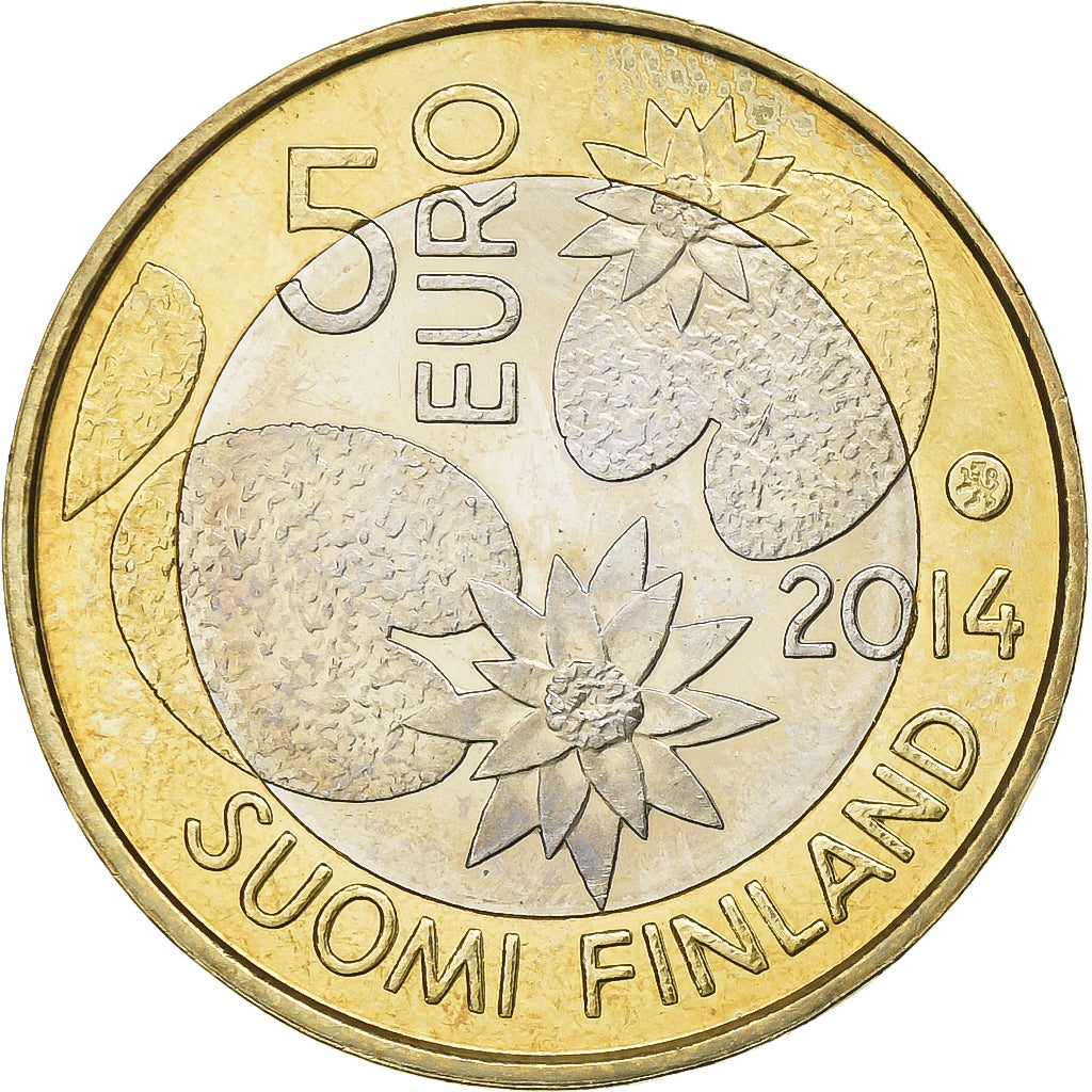 Finland, 5 Euro, 2014, Vantaa, Bi-Metallic, MS(65-70)