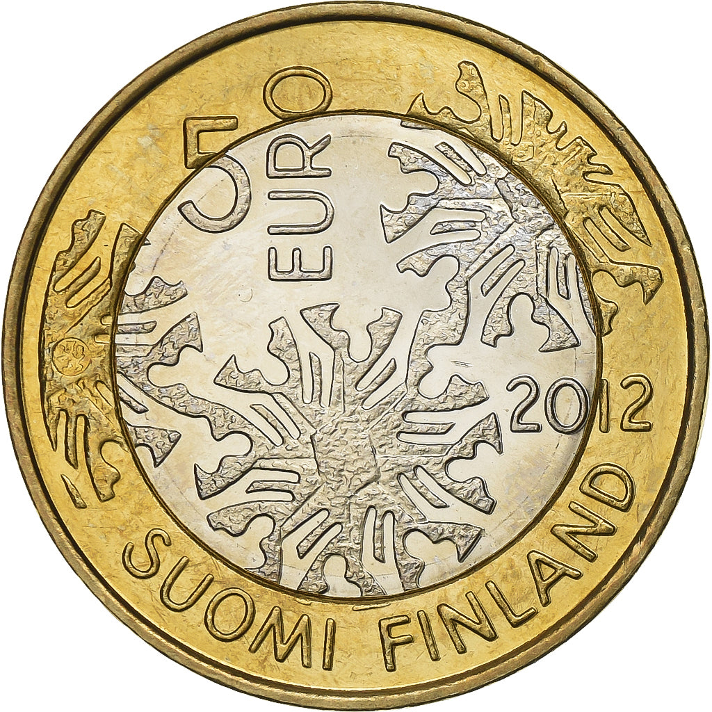Finnland, 5 Euro, 2012, Vantaa, Bi-Metallic, STGL, KM:186