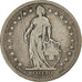 Szwajcaria, 2 Francs, 1874, Bern, Srebro, VF(20-25), KM:21