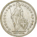 Switzerland, 2 Francs, 1955, Bern, Silver, AU(55-58), KM:21