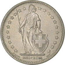 Switzerland, 2 Francs, 1977, Bern, Copper-nickel, AU(50-53), KM:21a.1