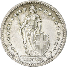 Switzerland, 2 Francs, 1944, Bern, Silver, AU(50-53), KM:21