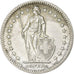 Switzerland, 2 Francs, 1944, Bern, Silver, AU(50-53), KM:21