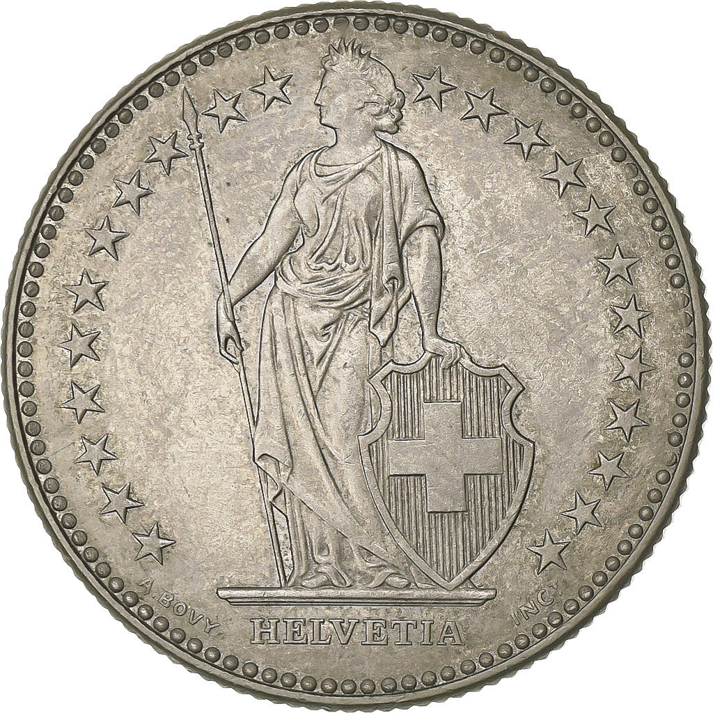Schweiz, 2 Francs, 1989, Bern, Kupfer-Nickel, VZ, KM:21a.3