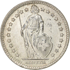 Switzerland, 2 Francs, 1964, Bern, Silver, AU(55-58), KM:21