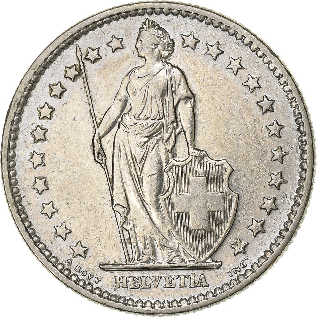 Schweiz, 2 Francs, 1973, Bern, Kupfer-Nickel, VZ, KM:21a.1