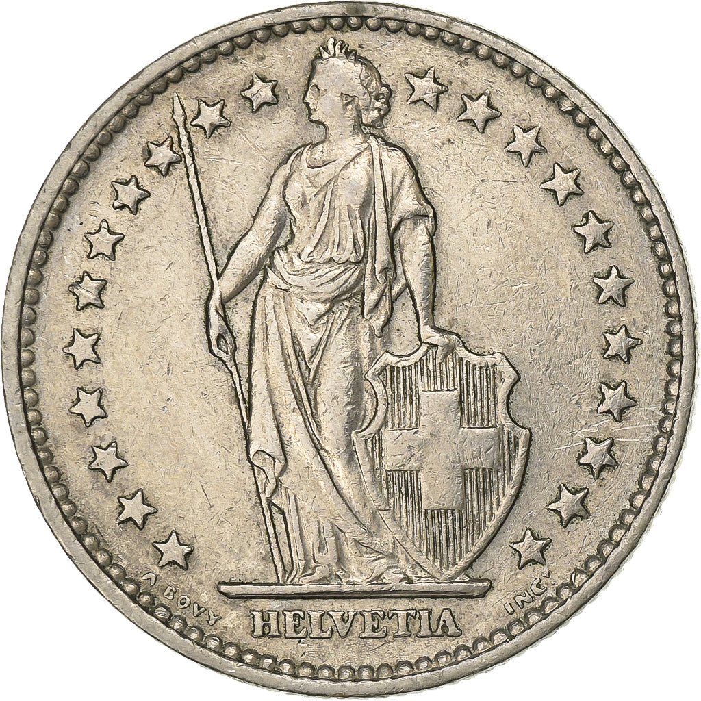 Schweiz, 2 Francs, 1969, Bern, Kupfer-Nickel, SS+, KM:21a.1