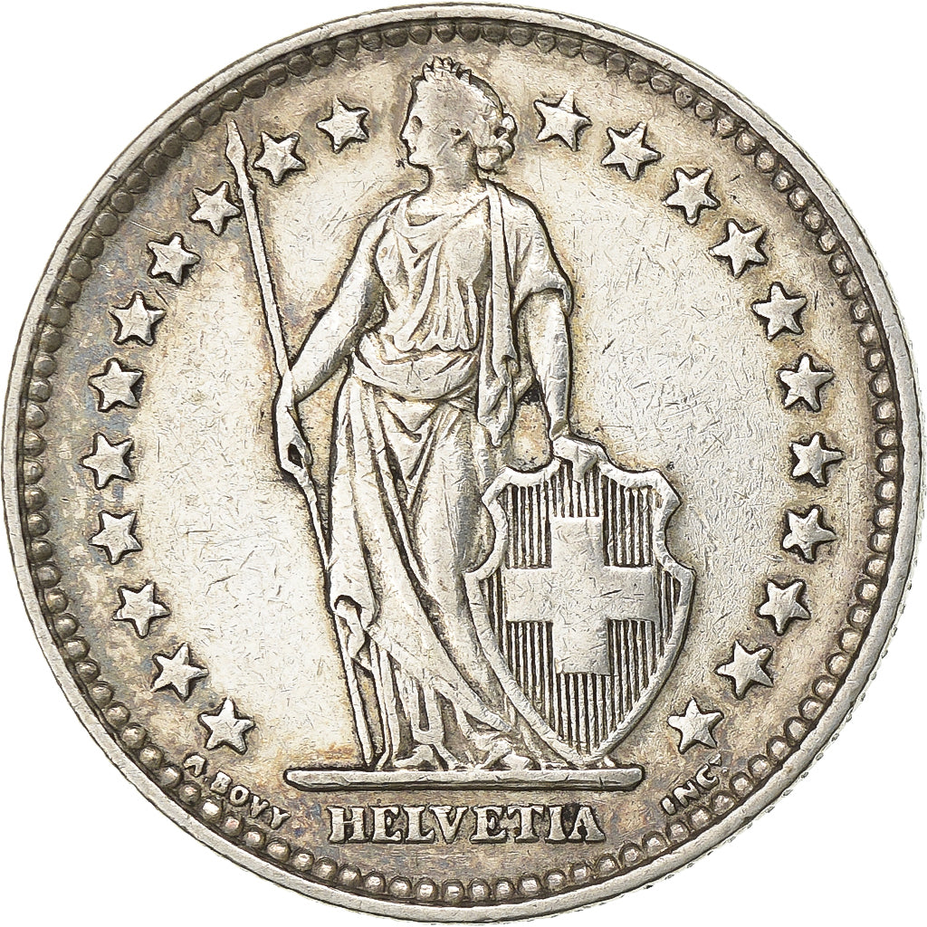 Switzerland, 2 Francs, 1940, Bern, Silver, AU(50-53), KM:21