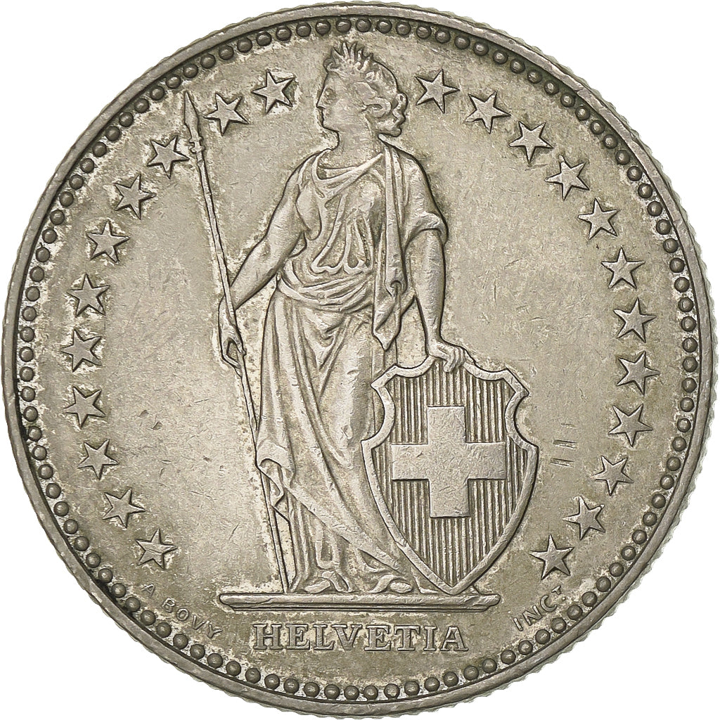 Schweiz, 2 Francs, 1991, Bern, Kupfer-Nickel, VZ, KM:21a.3