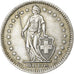 Switzerland, 2 Francs, 1958, Bern, Silver, AU(50-53), KM:21