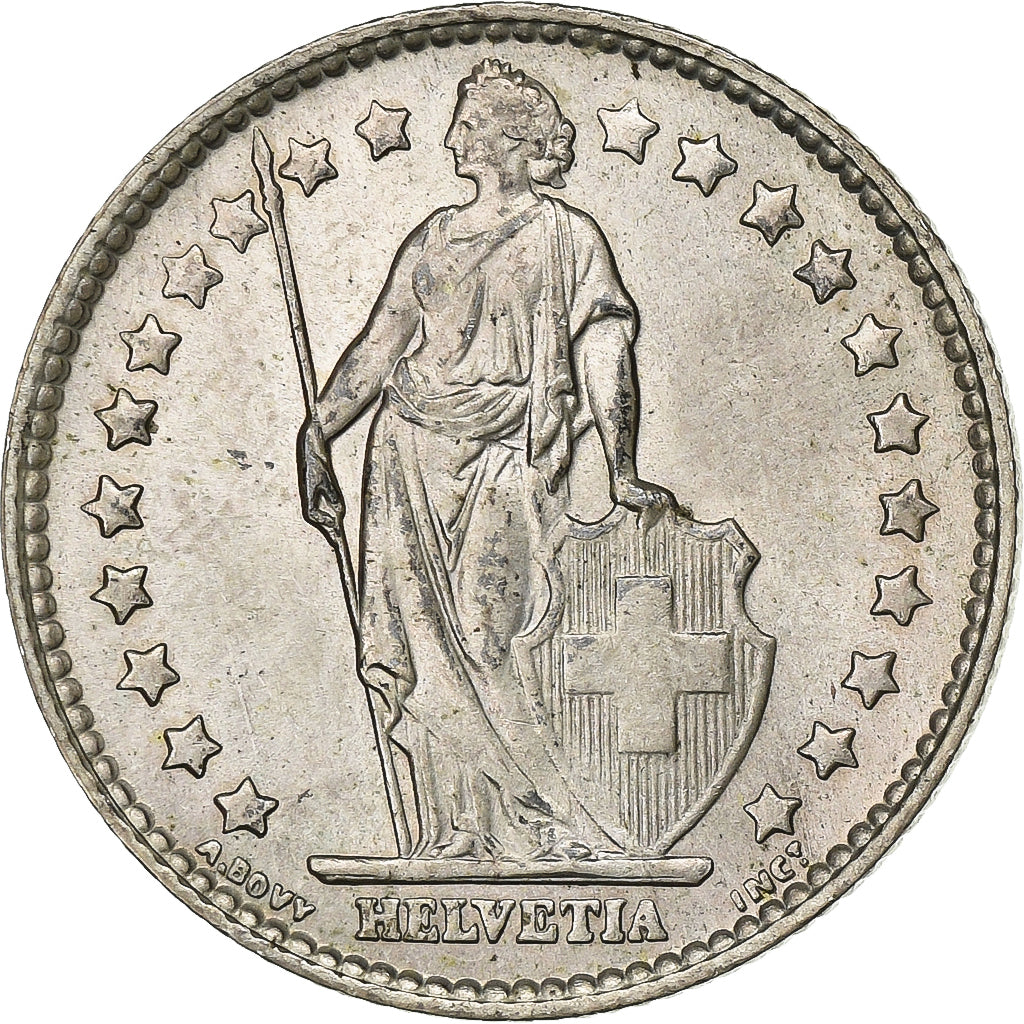 Szwajcaria, Franc, 1964, Bern, Srebro, AU(55-58), KM:24
