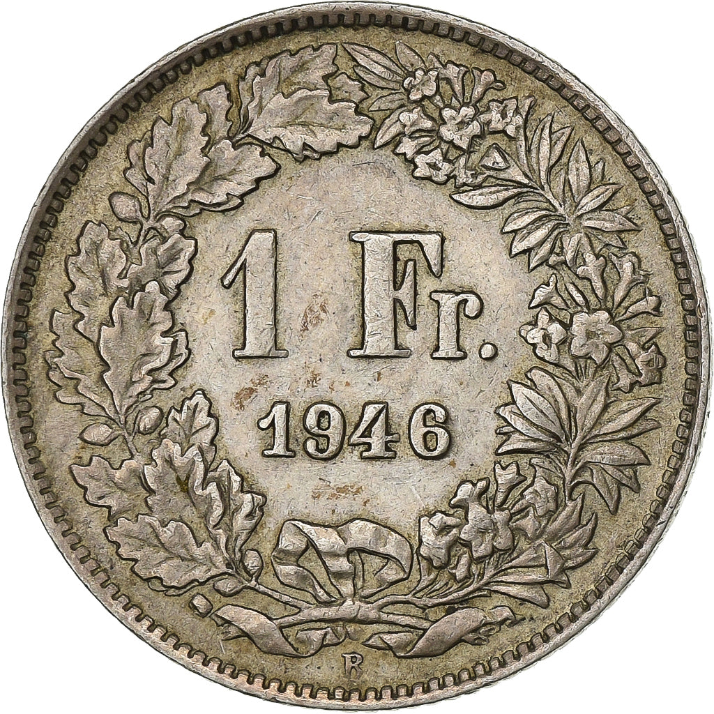 Switzerland, Franc, 1946, Bern, Silver, EF(40-45), KM:24