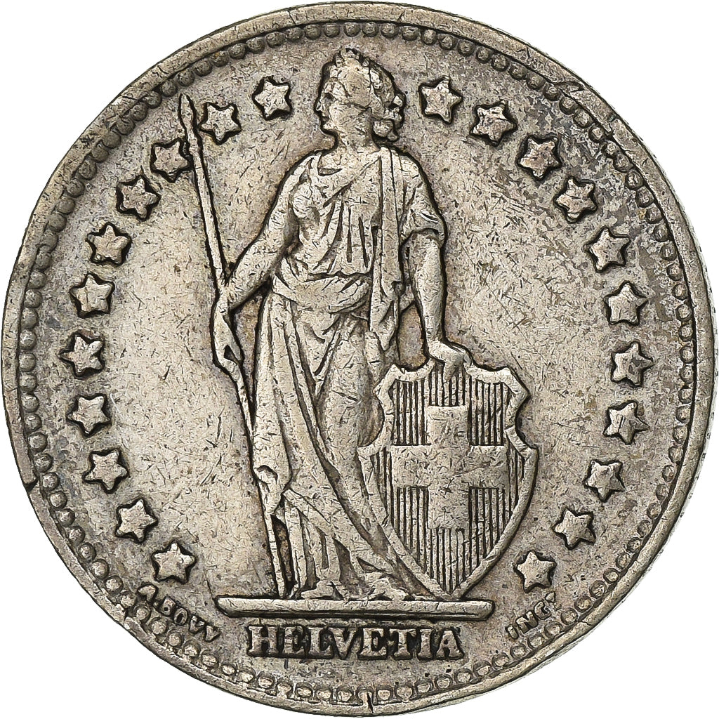Switzerland, Franc, 1944, Bern, Silver, EF(40-45), KM:24