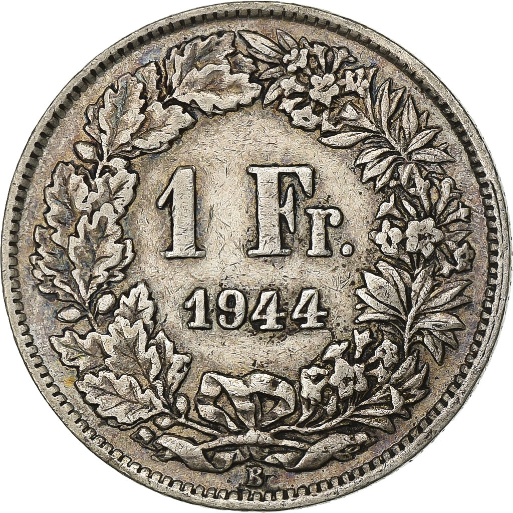 Switzerland, Franc, 1944, Bern, Silver, EF(40-45), KM:24