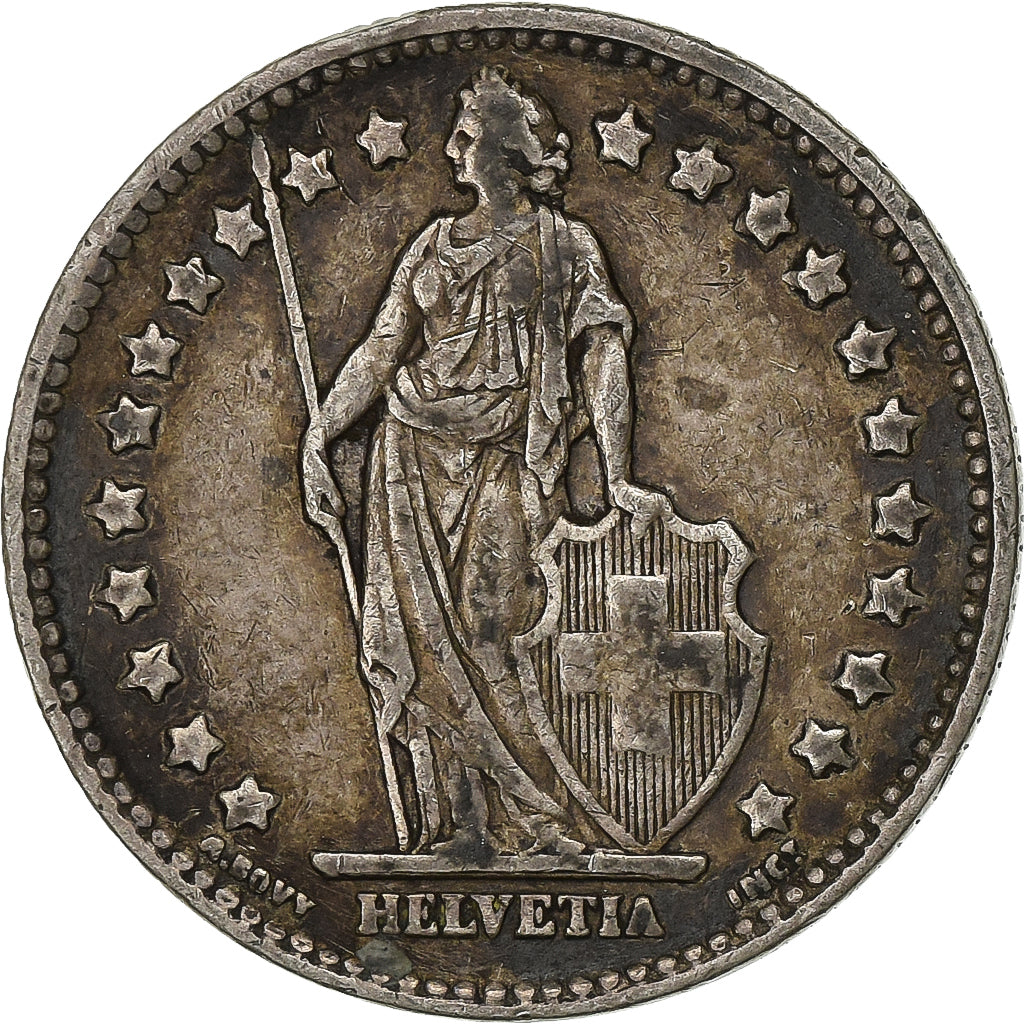 Svizzera, Franc, 1939, Bern, Argento, BB, KM:24