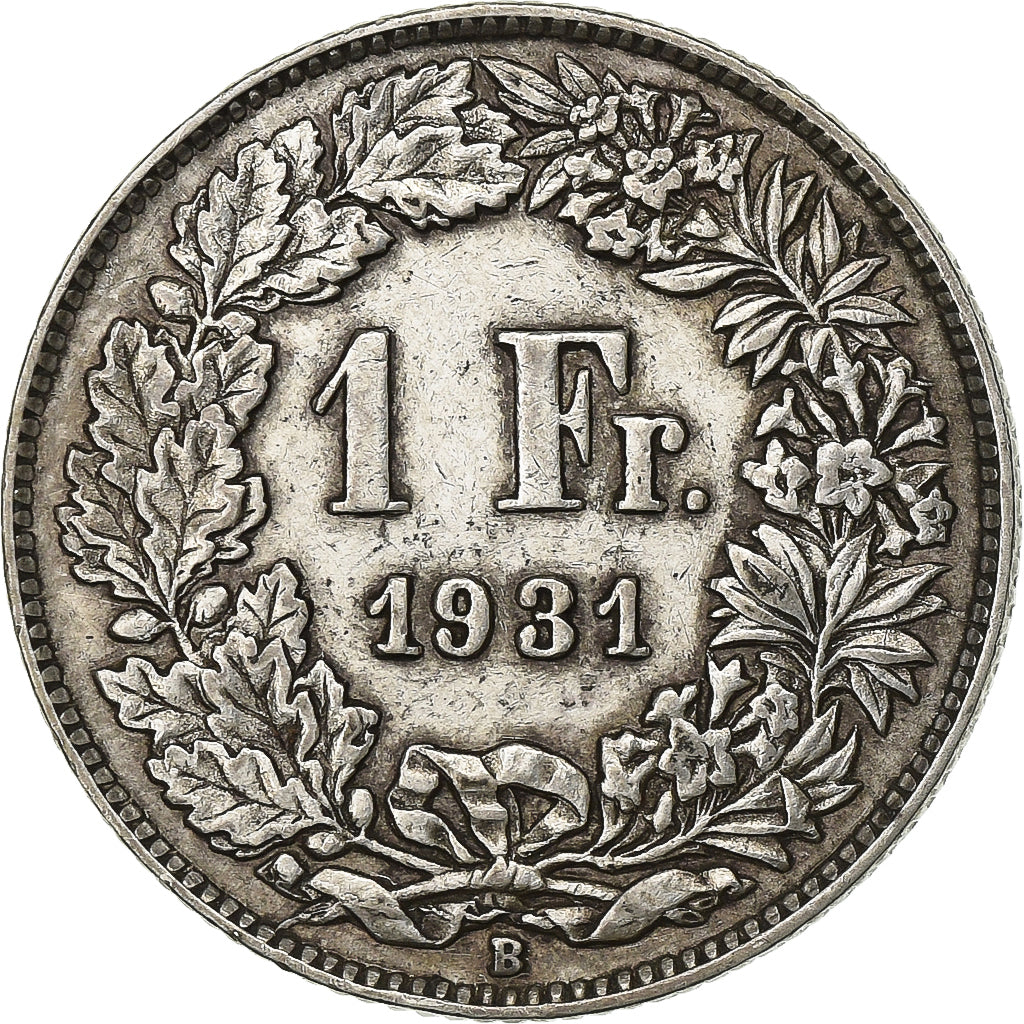 Switzerland, Franc, 1931, Bern, Silver, EF(40-45), KM:24