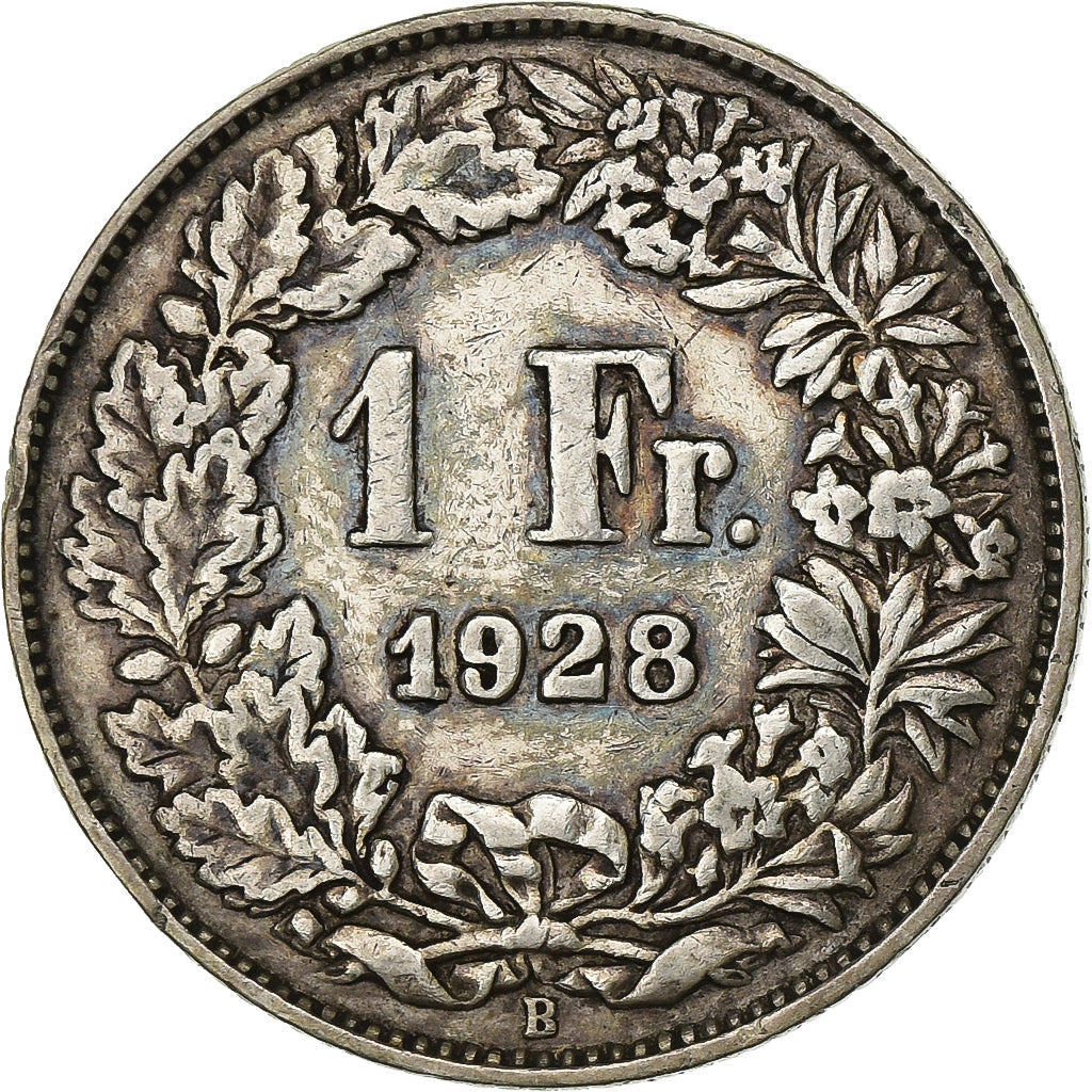 Switzerland, Franc, 1928, Bern, Silver, EF(40-45), KM:24
