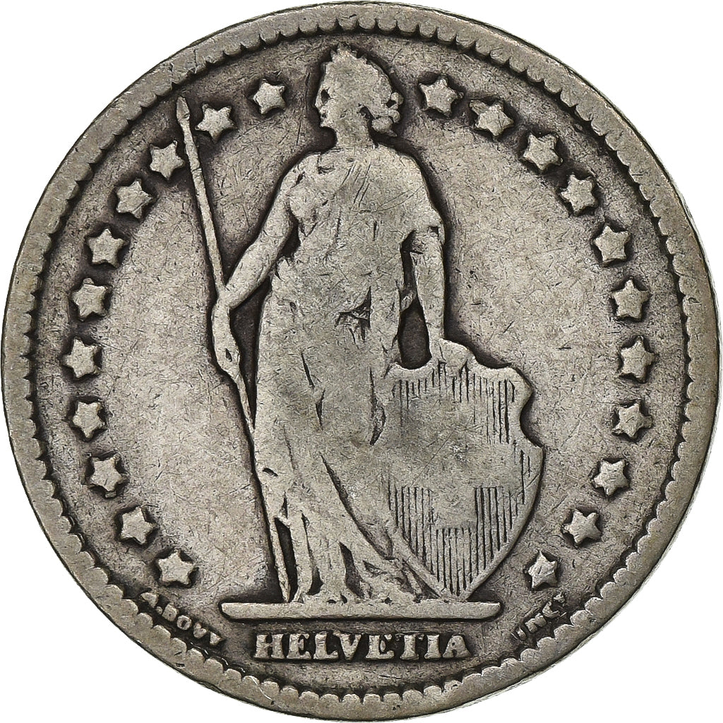 Switzerland, Franc, 1898, Bern, Silver, VF(20-25), KM:24