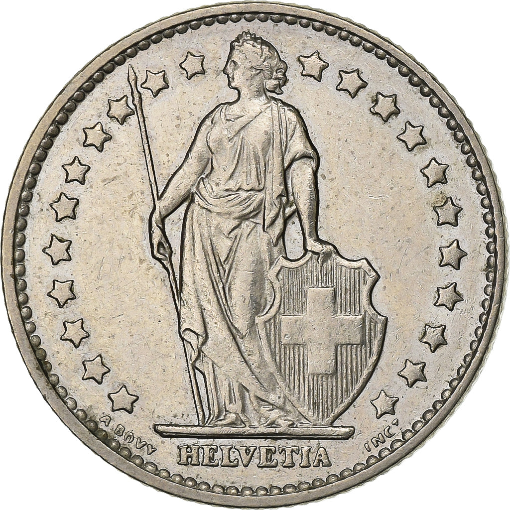 Svizzera, Franc, 1976, Bern, Rame-nichel, BB+, KM:24a.1