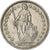 Switzerland, Franc, 1975, Bern, Copper-nickel, AU(55-58), KM:24a.1